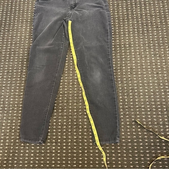 Blue Spice black faded high waist skinny denim jeans, 5 pockets, zipper fly, 11. - Picture 4 of 12